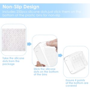 Vtopmart 26 PCS Clear Plastic Stackable Organizer Bins,Makeup Drawer Organizers and Vanity Organizer - Image 26