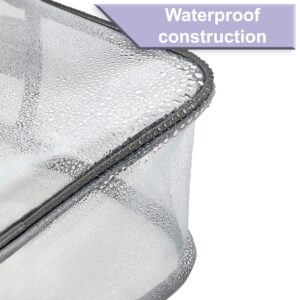 Walmart Clear Makeup and Cosmetic Bag Set for Travel with Makeup or Toiletries, PVC (6 Count) - Image 4