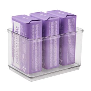 The Home Edit 4 Piece Bath Storage Edit Clear Plastic Modular Storage System 10.63" x 7.04" x 10.33" - Image 6