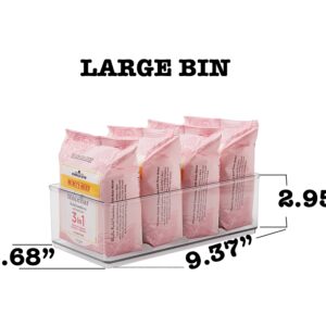 The Home Edit 4 Piece Bath Storage Edit Clear Plastic Modular Storage System 10.63" x 7.04" x 10.33" - Image 10