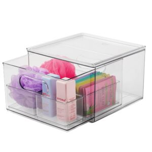 The Home Edit 4 Piece Bath Storage Edit Clear Plastic Modular Storage System 10.63" x 7.04" x 10.33" - Image 15