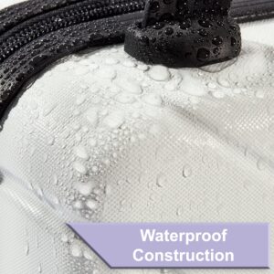 Walmart Hard Shell Cosmetic Travel Case for Makeup or Toiletries, White, Size 11.8" x 10.8" x 5.9" - Image 5