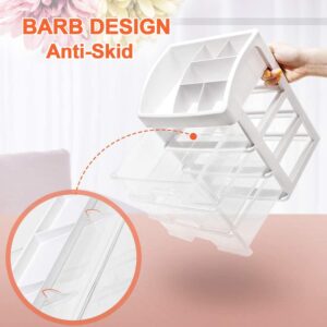 Annvchi Cosmetic Organizer with 3 Drawers Skincare Organizer Suitable for Dressing Tablebathroom Counter and Dressing Table(White) - Image 6