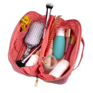 Conair Fold Flat Quilt Pink Cosmetic Bag