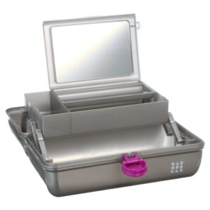 Caboodles On-The-Go Girl Makeup Box, Silver Sparkle - Image 2