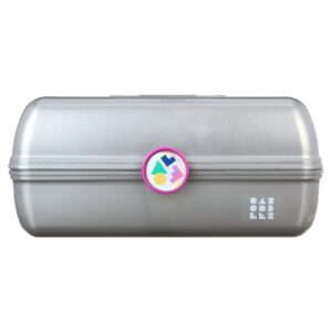 Caboodles On-The-Go Girl Makeup Box, Silver Sparkle - Image 5