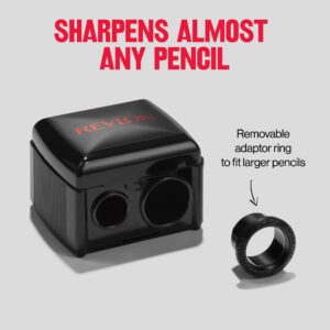 Revlon Universal Points Dual Hole Cosmetic Pencil Sharpener for Eyeliner & Lip Liner Pencils, 1 count - Image 4