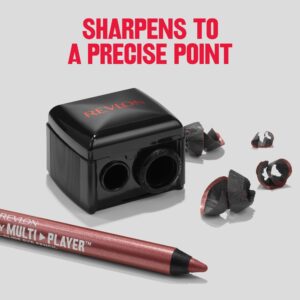 Revlon Universal Points Dual Hole Cosmetic Pencil Sharpener for Eyeliner & Lip Liner Pencils, 1 count - Image 6