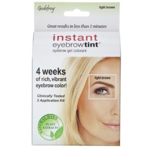 Godefroy Instant Eyebrow Tint, Medium Brown, 3 Application Kit - Image 4