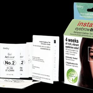 Godefroy Instant Eyebrow Tint, Medium Brown, 3 Application Kit - Image 5
