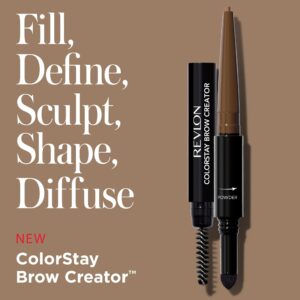 Revlon ColorStay Brow Creator Waterproof Natural Eyebrow Color Pencil, 615 Soft Black, 0.003 oz - Image 19