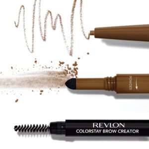 Revlon ColorStay Brow Creator Waterproof Natural Eyebrow Color Pencil, 615 Soft Black, 0.003 oz - Image 20