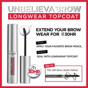 L'Oreal Paris Unbelieva-Brow Longwear Brow Topcoat, Waterproof, 0.15 fl oz - Image 15
