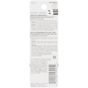 Maybelline Expert Wear Twin Brow and Eye Pencils, Velvet Black - Image 16