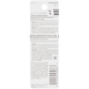Maybelline Expert Wear Twin Brow and Eye Pencils, Velvet Black - Image 30
