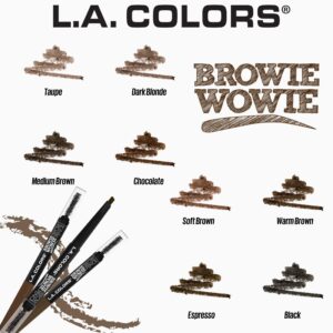 L.A. COLORS Browie Wowie Define & Fill Brow Liner, Taupe, 0.007 fl oz - Image 14