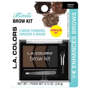 L.A. COLORS Ultimate Enhancing Brow Kit, Medium, 0.13 fl oz - Image 10