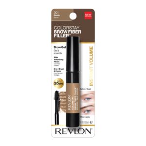 Revlon ColorStay Brow Fiber Filler Brow Gel, 301 Blonde, 0.23 fl. Oz - Image 4