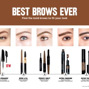 Revlon ColorStay Brow Fiber Filler Brow Gel, 301 Blonde, 0.23 fl. Oz - Image 25