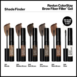 Revlon ColorStay Brow Fiber Filler Brow Gel, 301 Blonde, 0.23 fl. Oz - Image 29