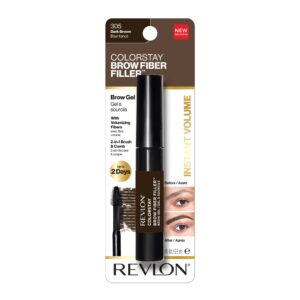 Revlon ColorStay Brow Fiber Filler Brow Gel, 301 Blonde, 0.23 fl. Oz - Image 38