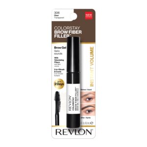 Revlon ColorStay Brow Fiber Filler Brow Gel, 301 Blonde, 0.23 fl. Oz - Image 53