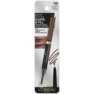 L’Oreal Paris Stylist Shape and Fill Mechanical Eyebrow Makeup Pencil, Dark Blonde