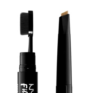 NYX Professional Makeup Fill & Fluff Eyebrow Pencil Pomade, Ash Brown - Image 3