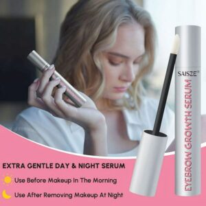 SAISZE Eyebrow Boost Serum Brow Enhancer for Full, Bold Eyebrows, Promotes Appearance in As Soon As 6 Weeks, 0.2 fl. oz