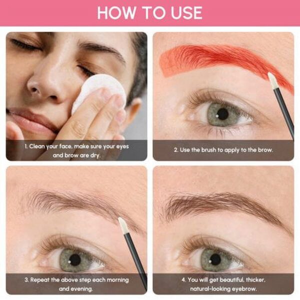 SAISZE Eyebrow Boost Serum Brow Enhancer for Full, Bold Eyebrows, Promotes Appearance in As Soon As 6 Weeks, 0.2 fl. oz
