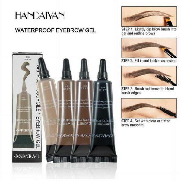 Eyebrow Dye Tint Gel Eye Brow Mascara Cream With Brush Kit Waterproof 1 BLONDE