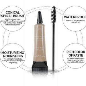 Eyebrow Dye Tint Gel Eye Brow Mascara Cream With Brush Kit Waterproof 1 BLONDE