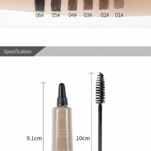 Eyebrow Dye Tint Gel Eye Brow Mascara Cream With Brush Kit Waterproof 1 BLONDE