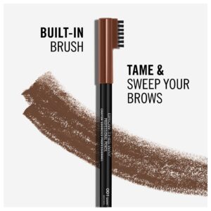 RIMMEL Brow This Way Professional Eyebrow Pencil, 001 Dark Brown, 0.05 oz - Image 3