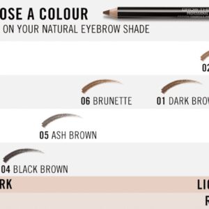 RIMMEL Brow This Way Professional Eyebrow Pencil, 001 Dark Brown, 0.05 oz - Image 7
