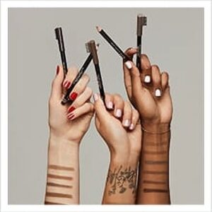 RIMMEL Brow This Way Professional Eyebrow Pencil, 001 Dark Brown, 0.05 oz - Image 9