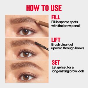 Revlon ColorStay Brow Fantasy, Eyebrow Pencil with Clear Shaping Gel, 001 Ash Blonde - Image 11