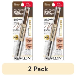 Revlon ColorStay Brow Fantasy, Eyebrow Pencil with Clear Shaping Gel, 001 Ash Blonde - Image 24