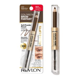Revlon ColorStay Brow Fantasy, Eyebrow Pencil with Clear Shaping Gel, 001 Ash Blonde - Image 25