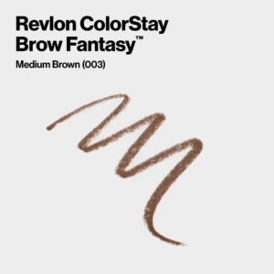 Revlon ColorStay Brow Fantasy, Eyebrow Pencil with Clear Shaping Gel, 001 Ash Blonde - Image 27