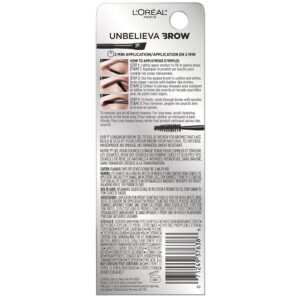 L'Oreal Paris Unbelieva-Brow Longwear Waterproof Tinted Brow Gel, Blonde - Image 7