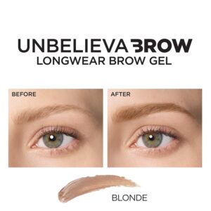 L'Oreal Paris Unbelieva-Brow Longwear Waterproof Tinted Brow Gel, Blonde - Image 14