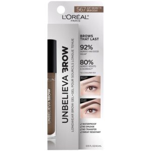 L'Oreal Paris Unbelieva-Brow Longwear Waterproof Tinted Brow Gel, Blonde - Image 24