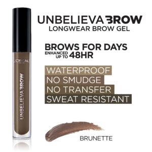 L'Oreal Paris Unbelieva-Brow Longwear Waterproof Tinted Brow Gel, Blonde - Image 40