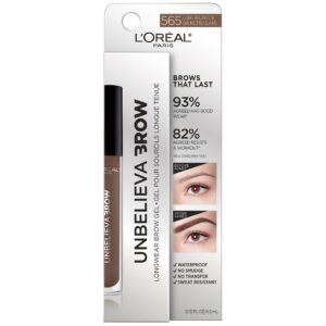 L'Oreal Paris Unbelieva-Brow Longwear Waterproof Tinted Brow Gel, Blonde - Image 60