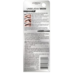 L'Oreal Paris Unbelieva-Brow Longwear Waterproof Tinted Brow Gel, Blonde - Image 62