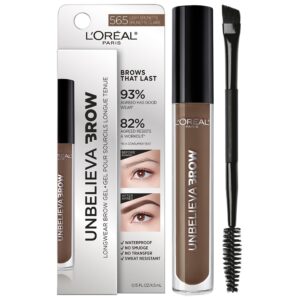 L'Oreal Paris Unbelieva-Brow Longwear Waterproof Tinted Brow Gel, Blonde - Image 65