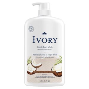 Ivory Mild and Gentle Body Wash, Coconut Scent, for All Skin Types, 35 fl oz - Image 7