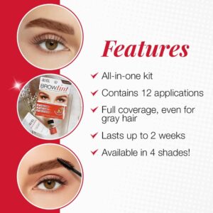 Ardell Brow Tint Kit Light Brown - Semi-Permanent Eyebrow Dye, Long-Lasting Brow Color with Natural Extracts, Complete Eyebrow Tint Set, 1 Pack - Image 4