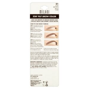 Milani Stay Put Brow Color, Soft Brown, 0.09 oz - Image 3